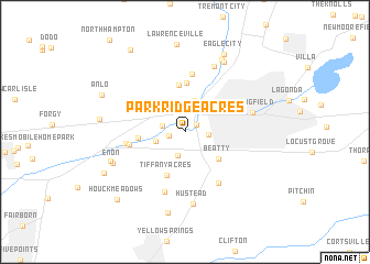 map of Park Ridge Acres