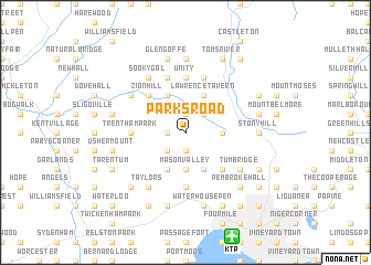 map of Parks Road