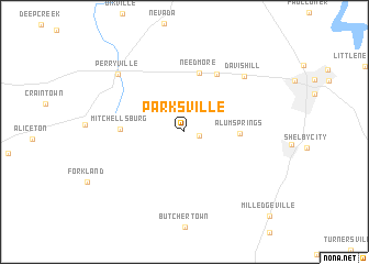 map of Parksville