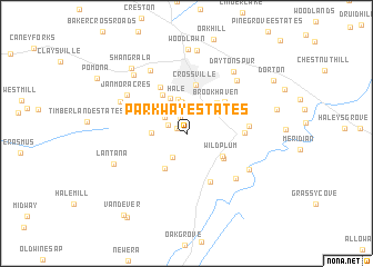 map of Parkway Estates