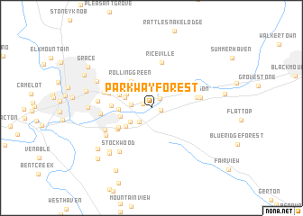 map of Parkway Forest