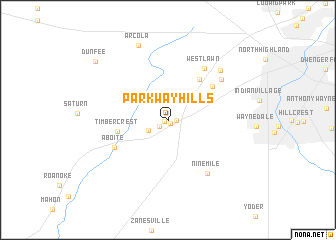 map of Parkway Hills