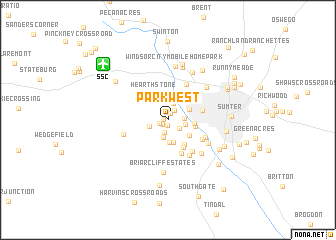 map of Park West