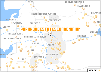 map of Parkwood Estates Condominium