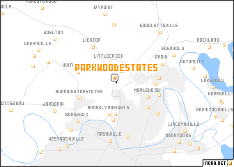 map of Parkwood Estates