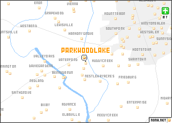 map of Parkwood Lake