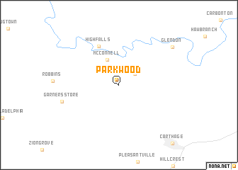 map of Parkwood