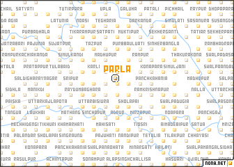 map of Pārla