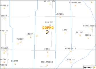 map of Parma