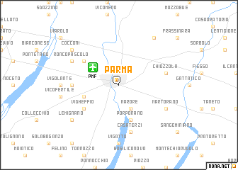 map of Parma