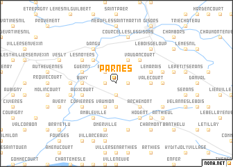 map of Parnes