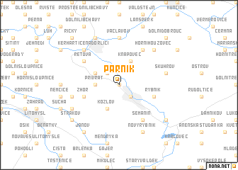 map of Parník