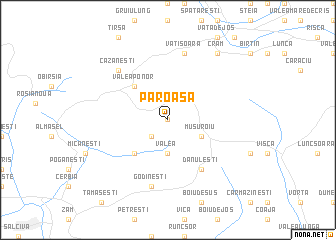 map of Păroasa