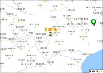map of Parod