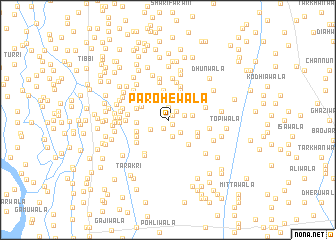 map of Parohewāla