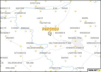 map of Paromov