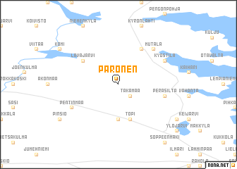 map of Paronen