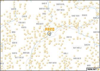 map of Paro