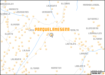 map of Parque La Mesera