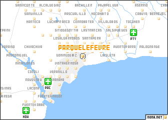 map of Parque Lefevre