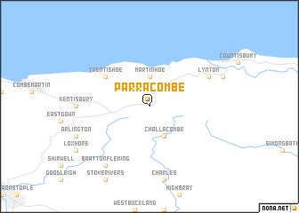 map of Parracombe