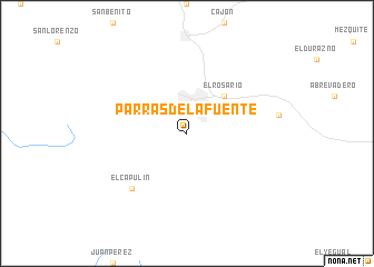 map of Parras de la Fuente