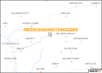 map of Parrochia di Monte Maggiore