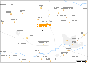 map of Parrots