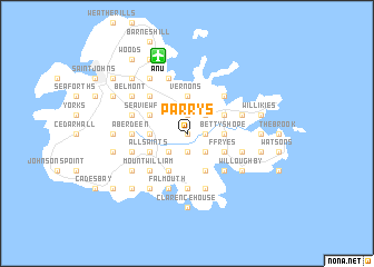 map of Parrys