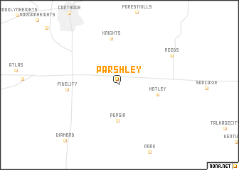 map of Parshley