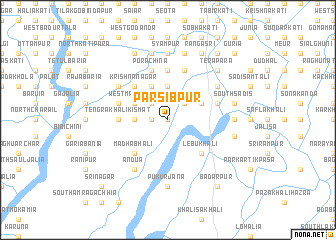 map of Pārsibpur