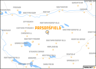 map of Parsonsfield
