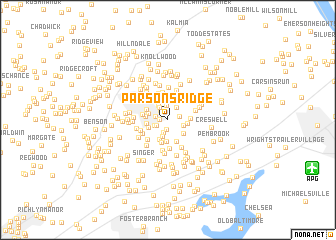 map of Parsons Ridge