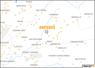 map of Parsons