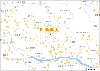 map of Parsovići