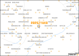 map of Parszywka