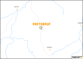 map of Partābpur