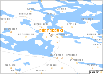 map of Partakoski