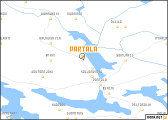 map of Partala