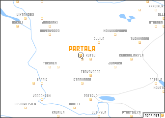 map of Partala