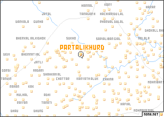map of Partāli Khurd
