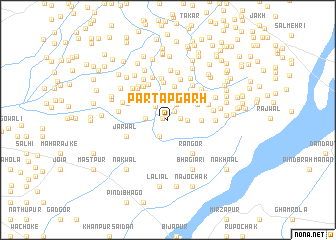 map of Partāpgarh