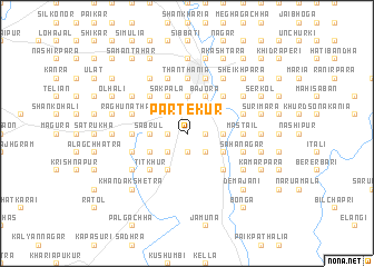map of Pārtekur