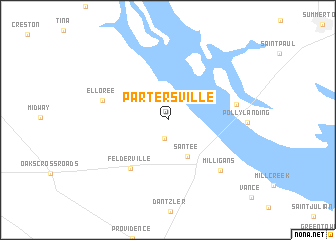 map of Partersville