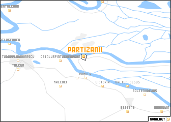 map of Partizanii