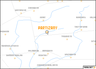 map of Partizany