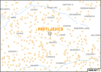 map of Partljevica