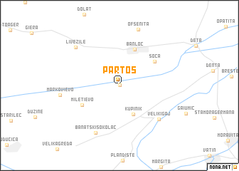 map of Partoş