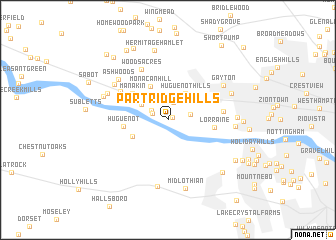 map of Partridge Hills