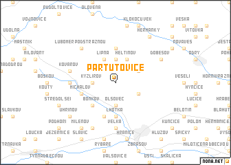 map of Partutovice